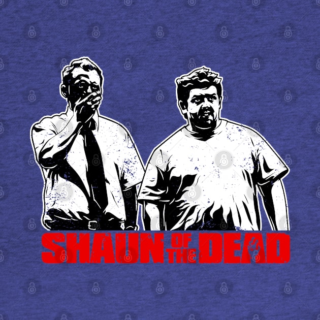 Shaun Of The Dead Distressed Stencil Style by CultureClashClothing